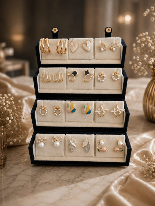 Gold-Toned Earring Collection